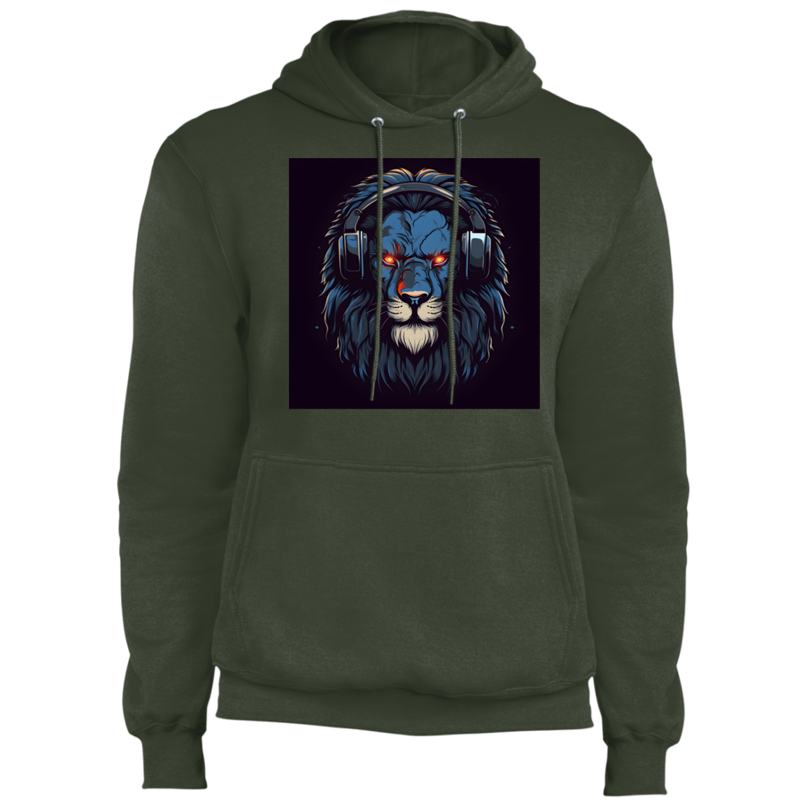 Unisex Urban Lion Core Fleece Pullover Hoodie