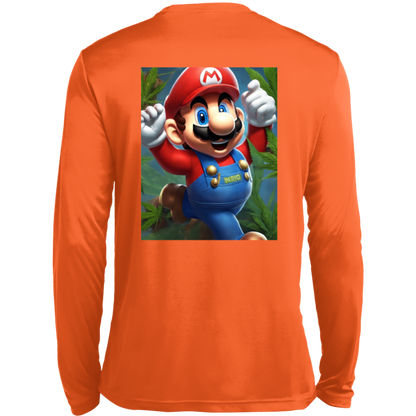 Branded 420 Mario Collection Long Sleeve Moisture-Wicking Tee