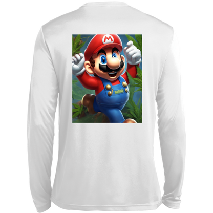 Branded 420 Mario Collection Long Sleeve Moisture-Wicking Tee