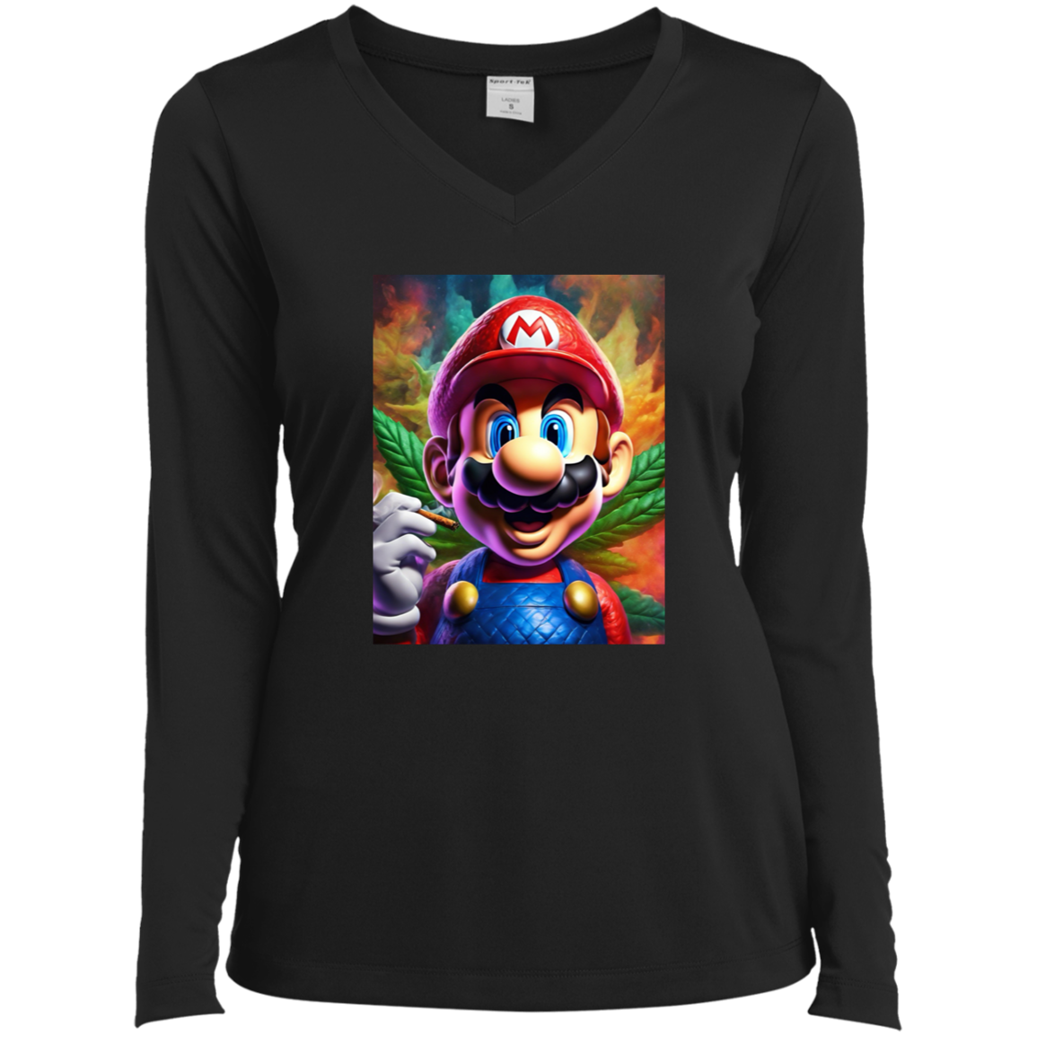 The 420 Collection Ladies’ Long Sleeve Performance V-Neck Tee