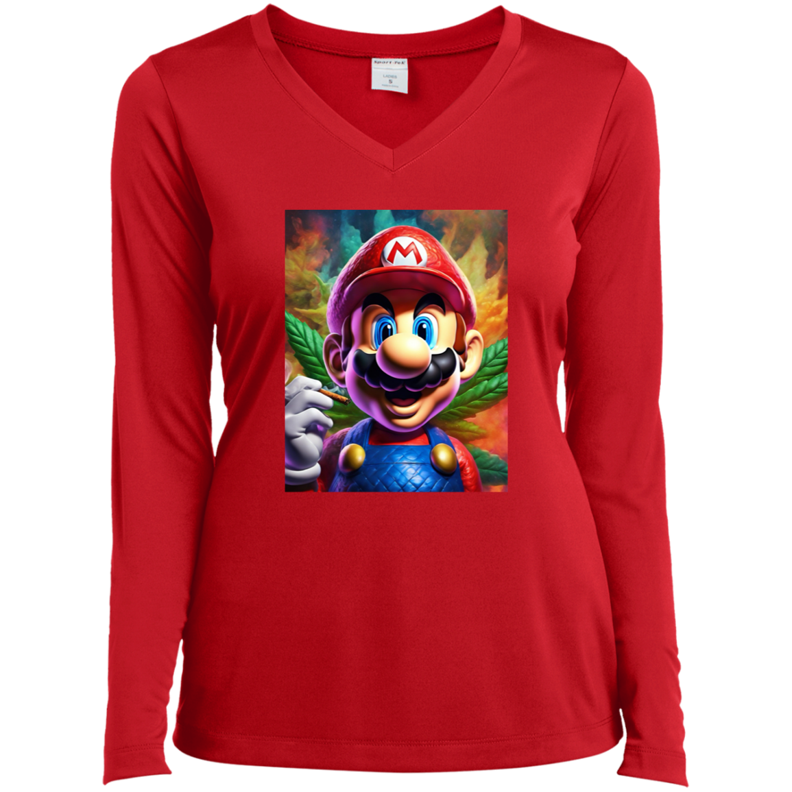 The 420 Collection Ladies’ Long Sleeve Performance V-Neck Tee