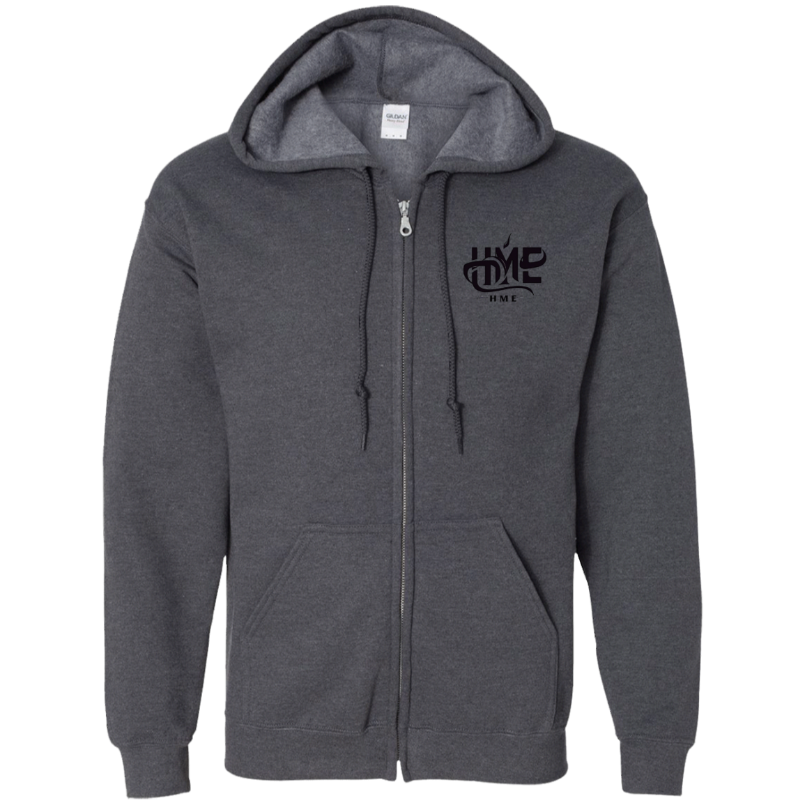 Unisex Zip Up Hooded Sweatshirt