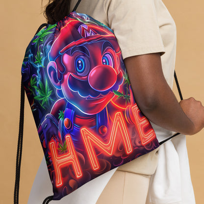 The 420 Collection Mario Drawstring bag