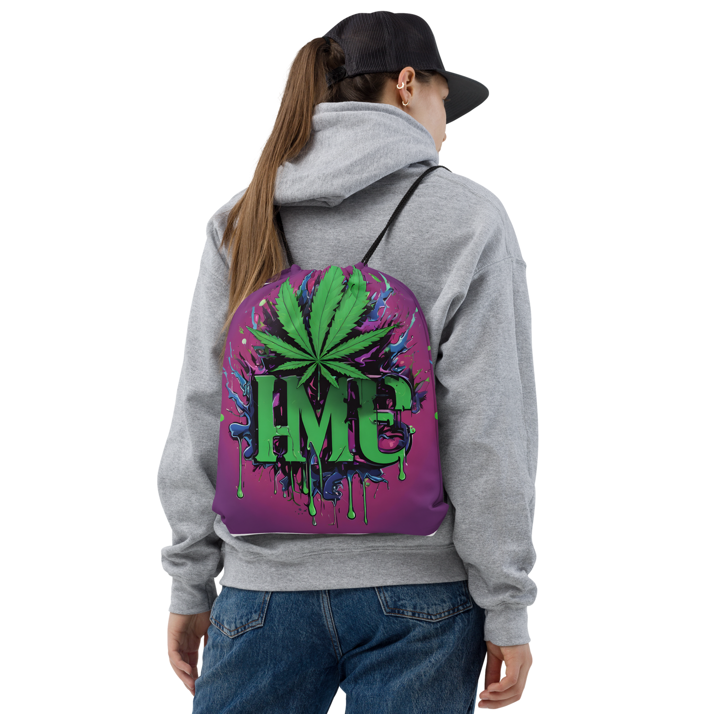 420 Themed Drawstring bag