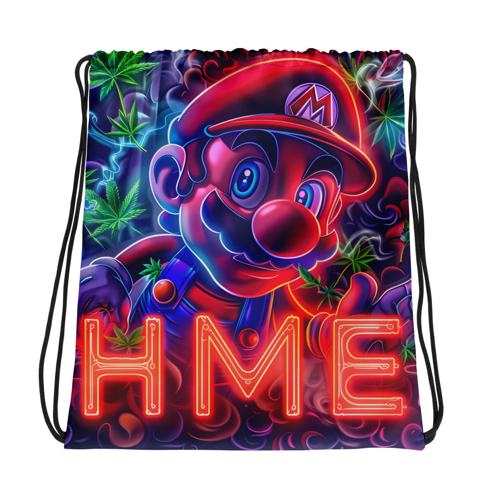 The 420 Collection Mario Drawstring bag