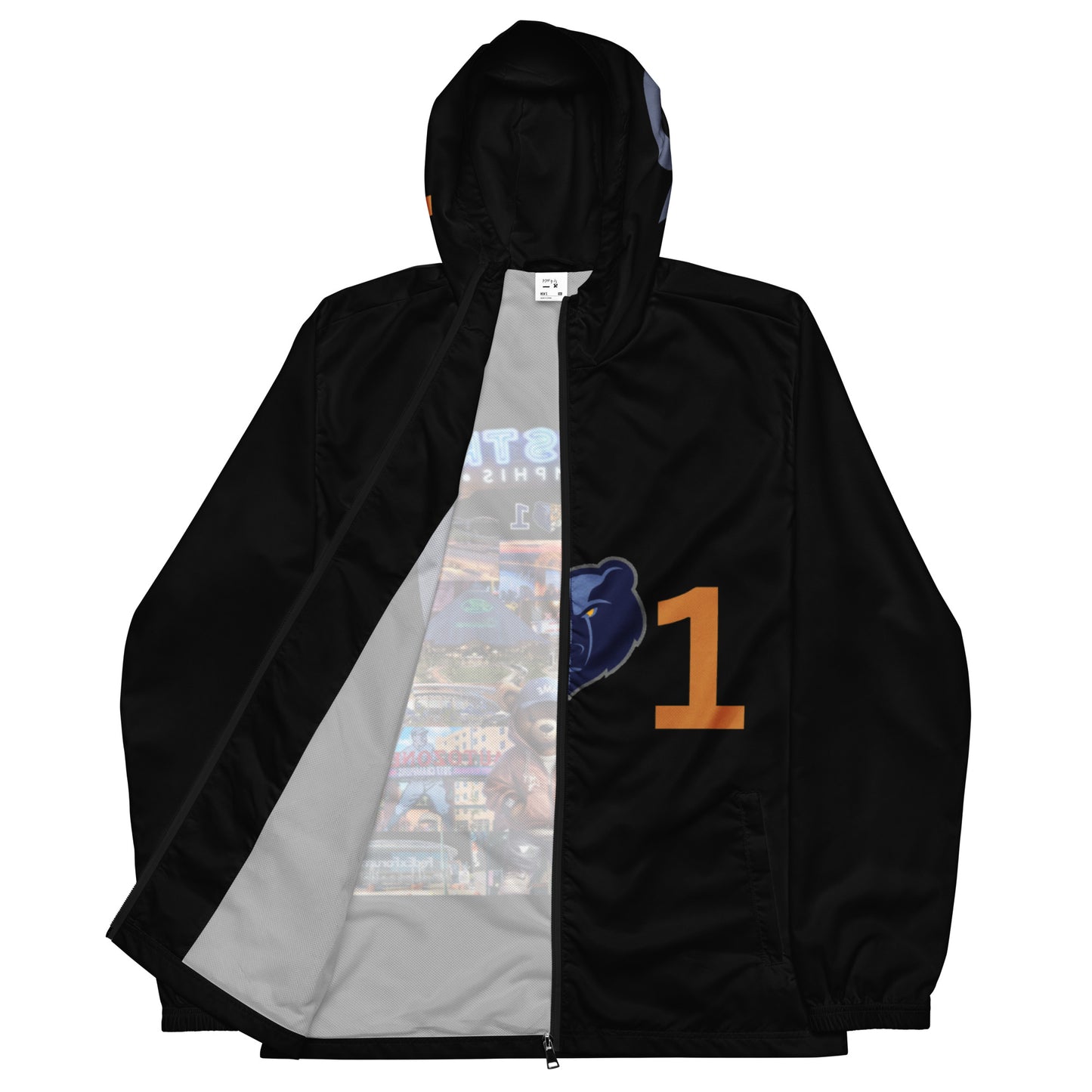 The Rep Yo City Collection Black Memphis (901) Unisex windbreaker