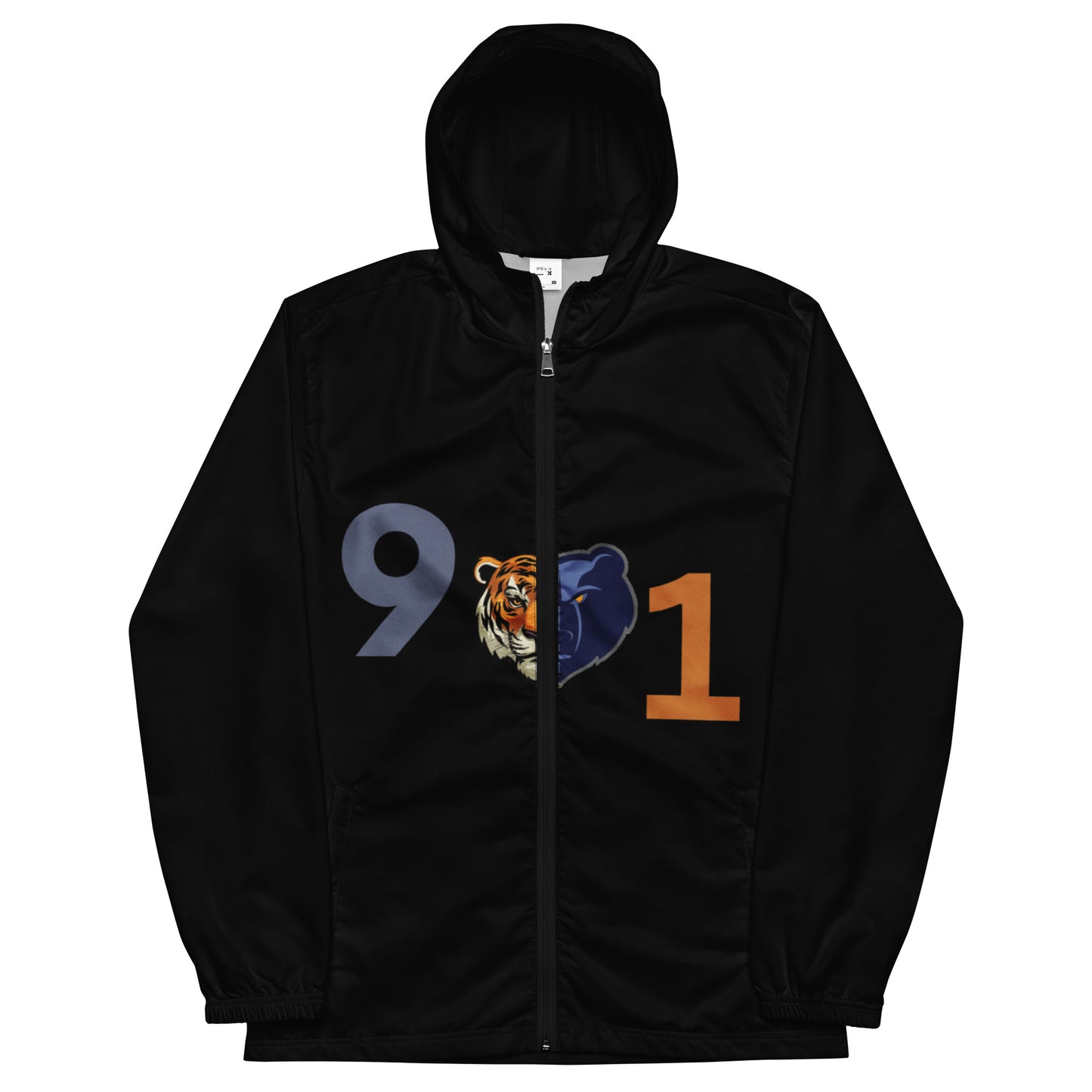 The Rep Yo City Collection Black Memphis (901) Unisex windbreaker