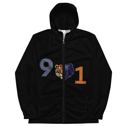 The Rep Yo City Collection Black Memphis (901) Unisex windbreaker