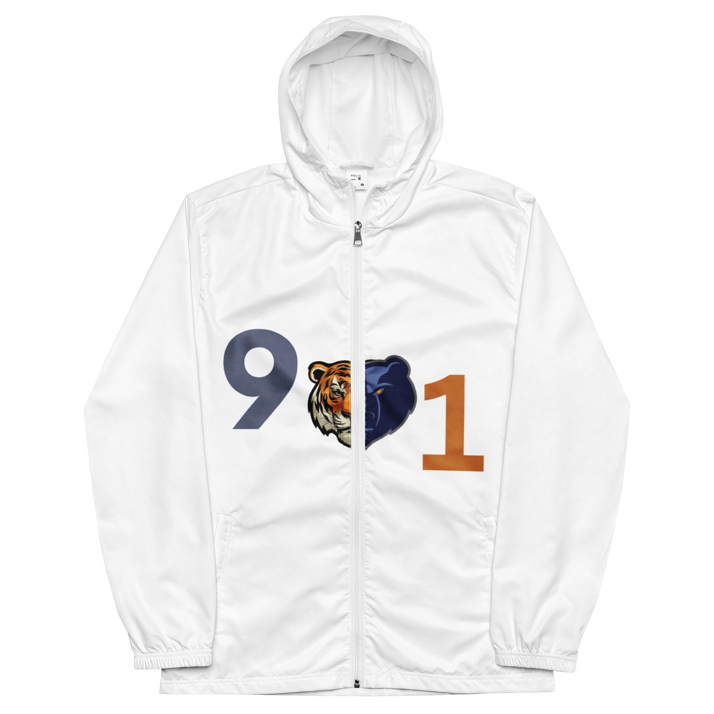 The Rep Yo City Collection White Memphis (901) Unisex windbreaker