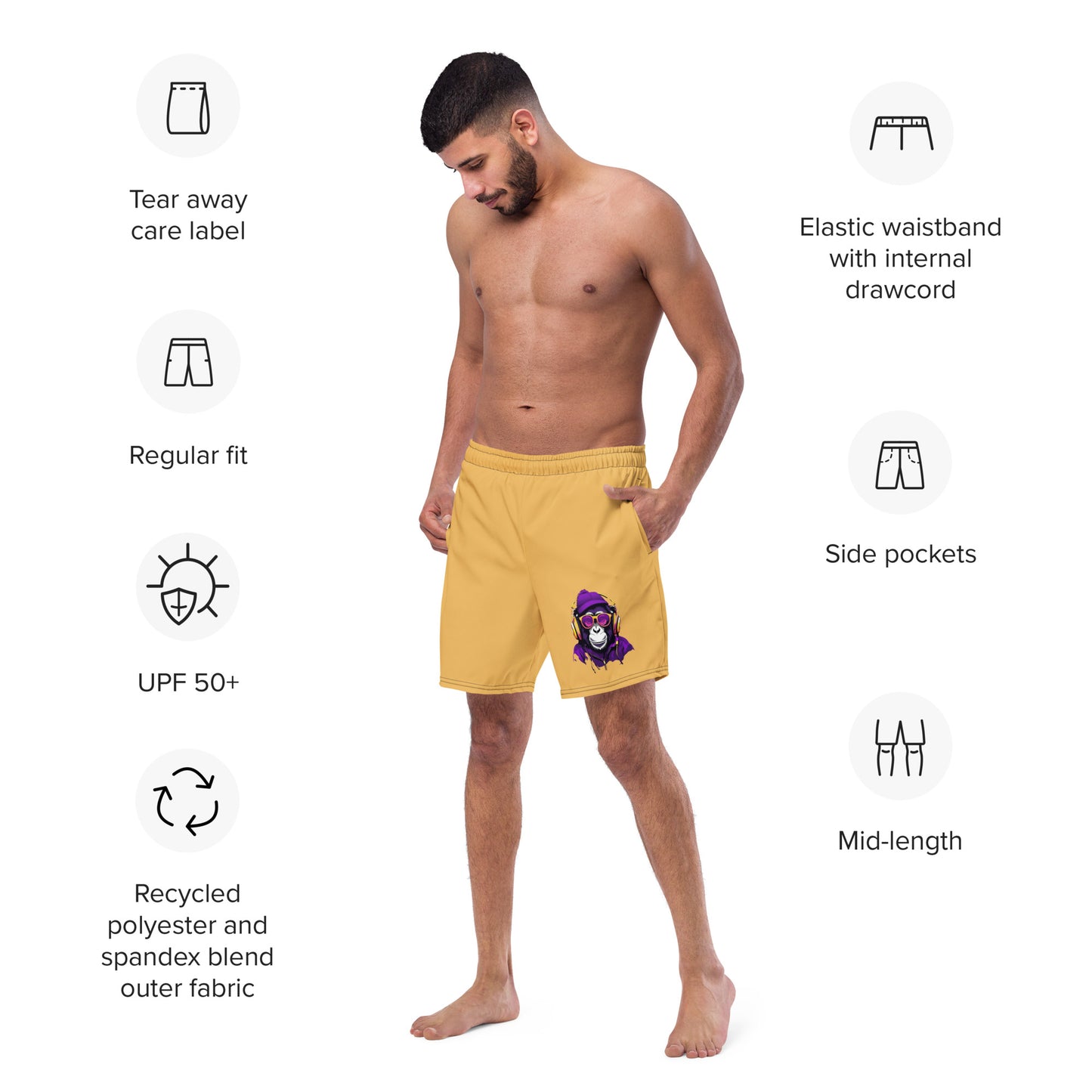 The Urban Monkey Collection Men's swim trunks