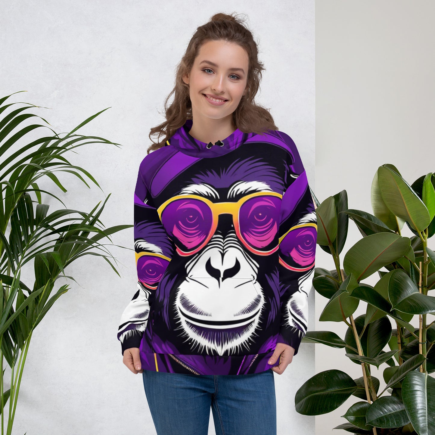 The Urban Monkey All Over Unisex Hoodie