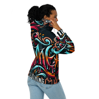 The Avery Collection Unisex zip hoodie (White stitch)