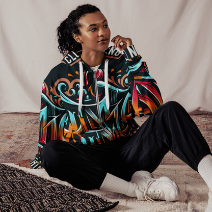 The Avery Collection Unisex zip hoodie (White stitch)