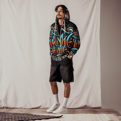 The Avery Collection Unisex zip hoodie (White stitch)