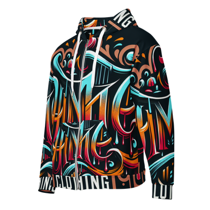 The Avery Collection Unisex zip hoodie (White stitch)