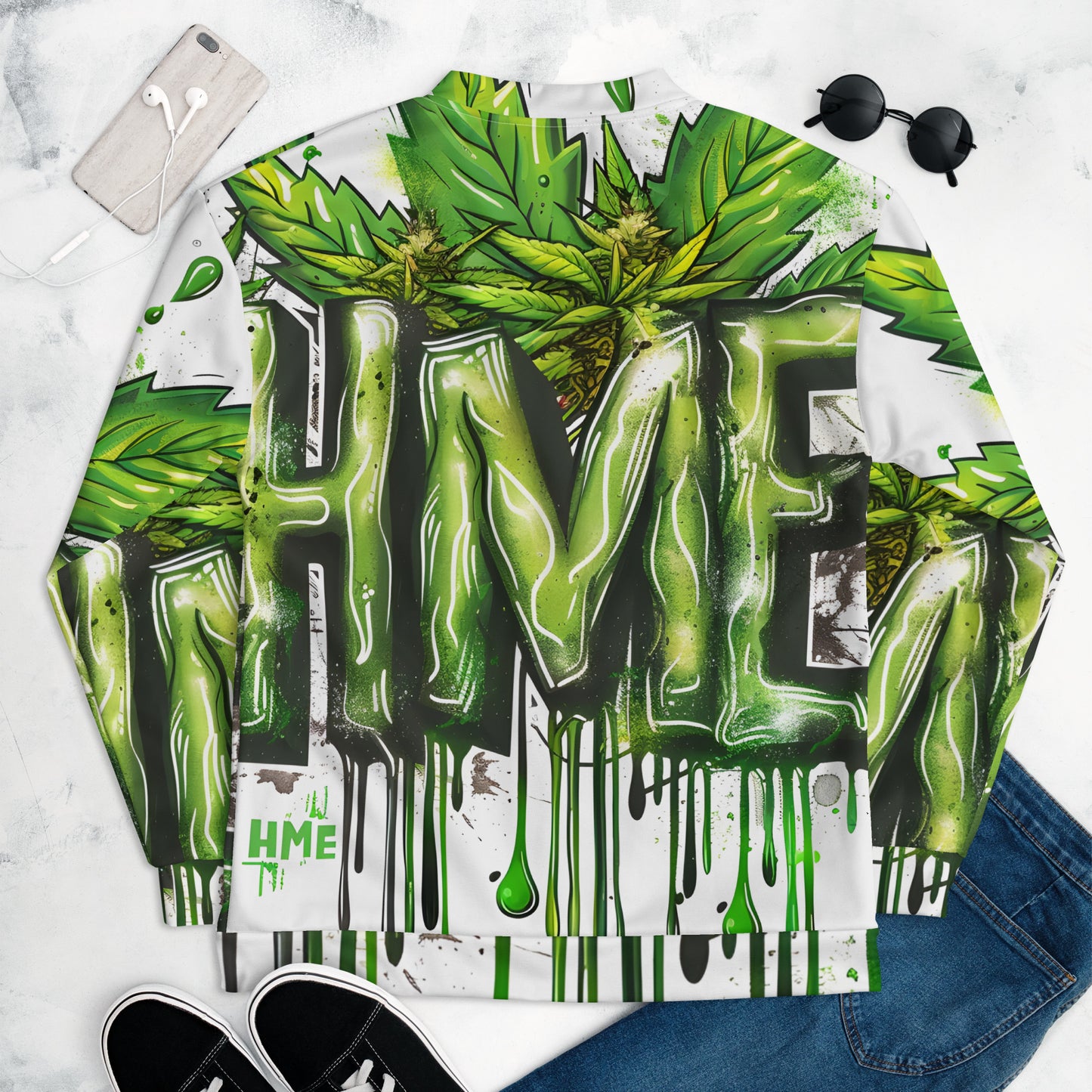 420 Themed Unisex Bomber Jacket