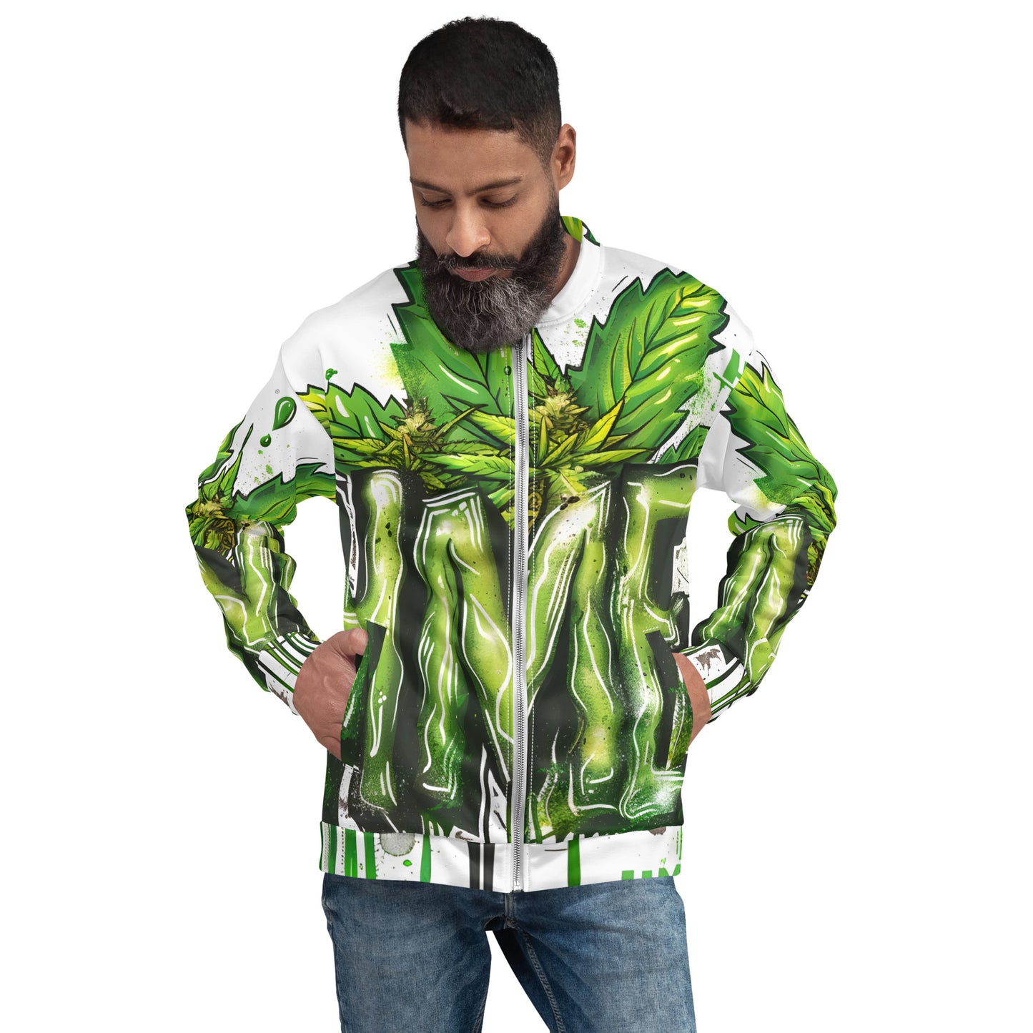 420 Themed Unisex Bomber Jacket
