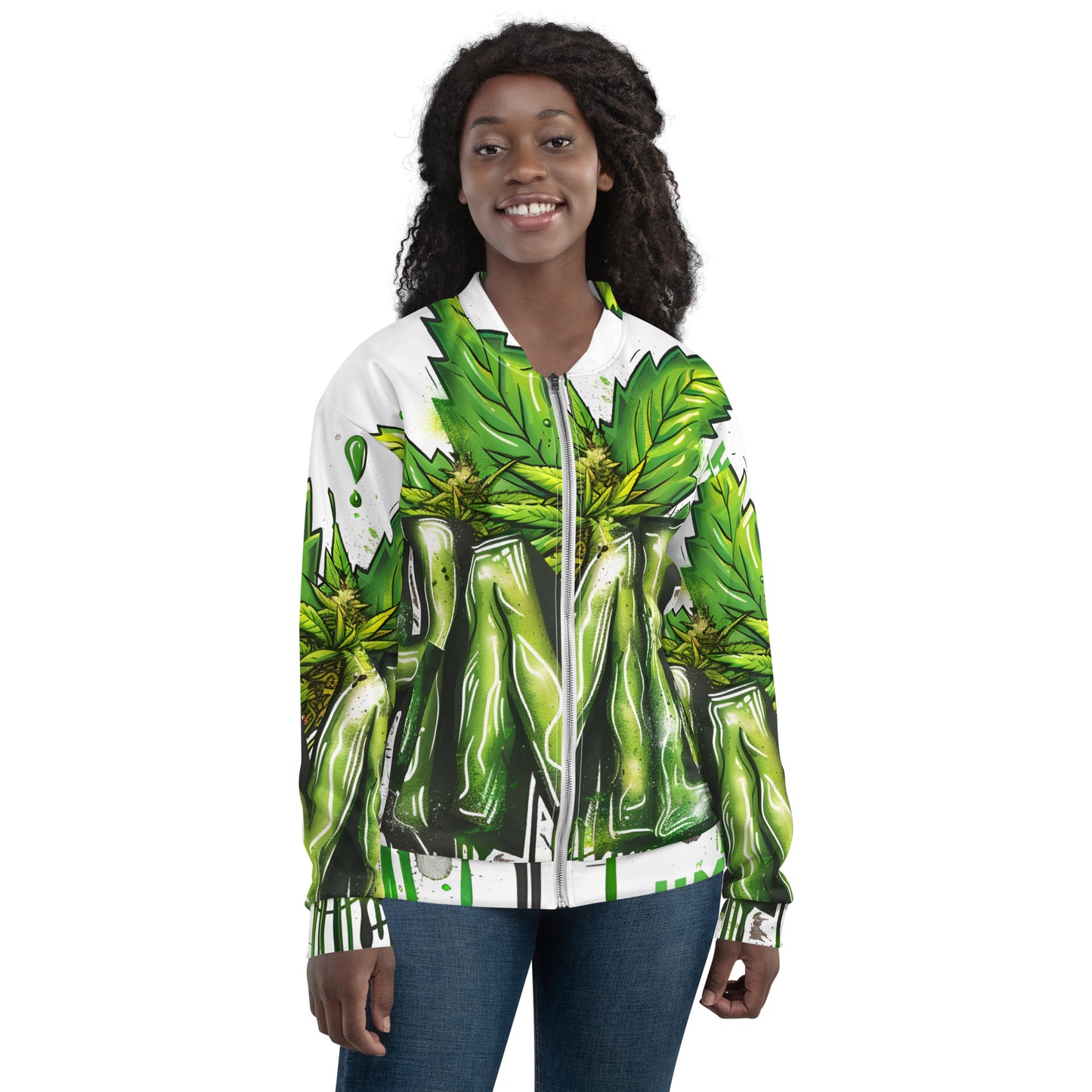 420 Themed Unisex Bomber Jacket