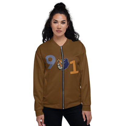 Rep Yo City Brown (Memphis) 901 Unisex Bomber Jacket