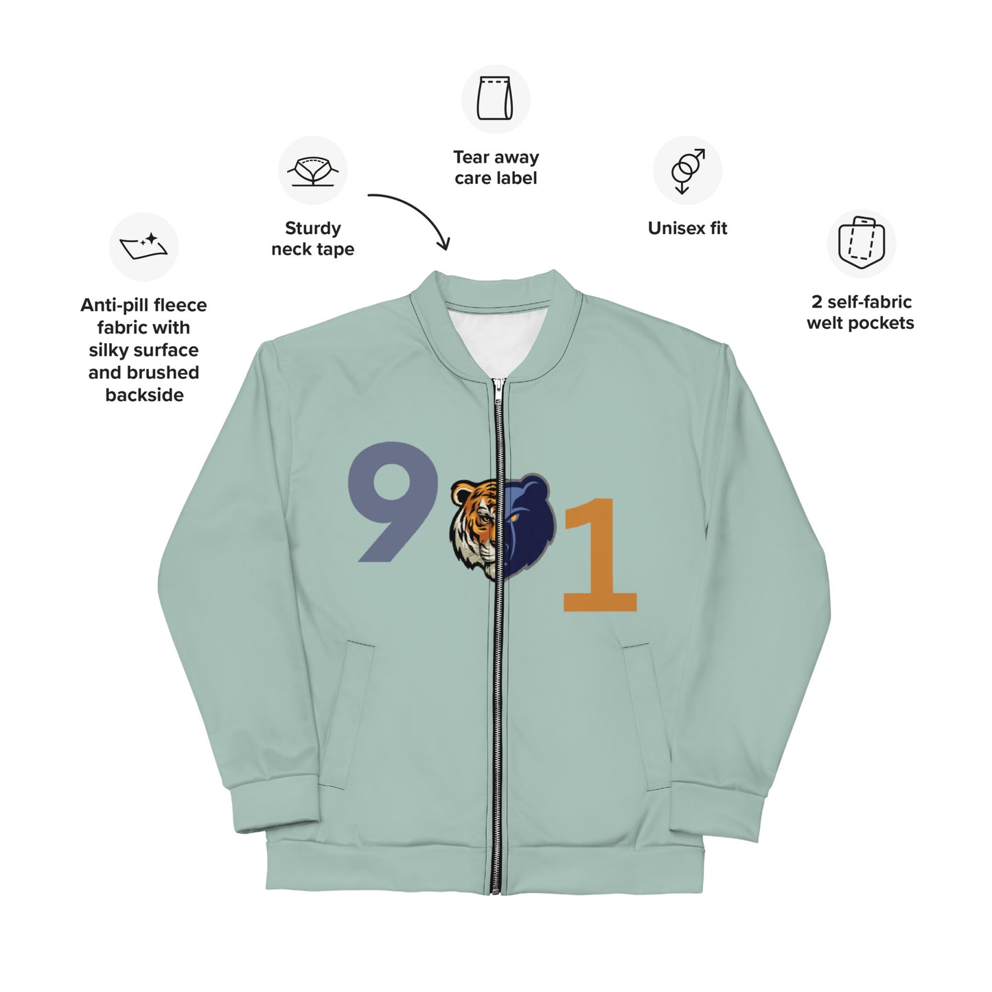 Rep Yo City Opal (Memphis) 901 Unisex Bomber Jacket