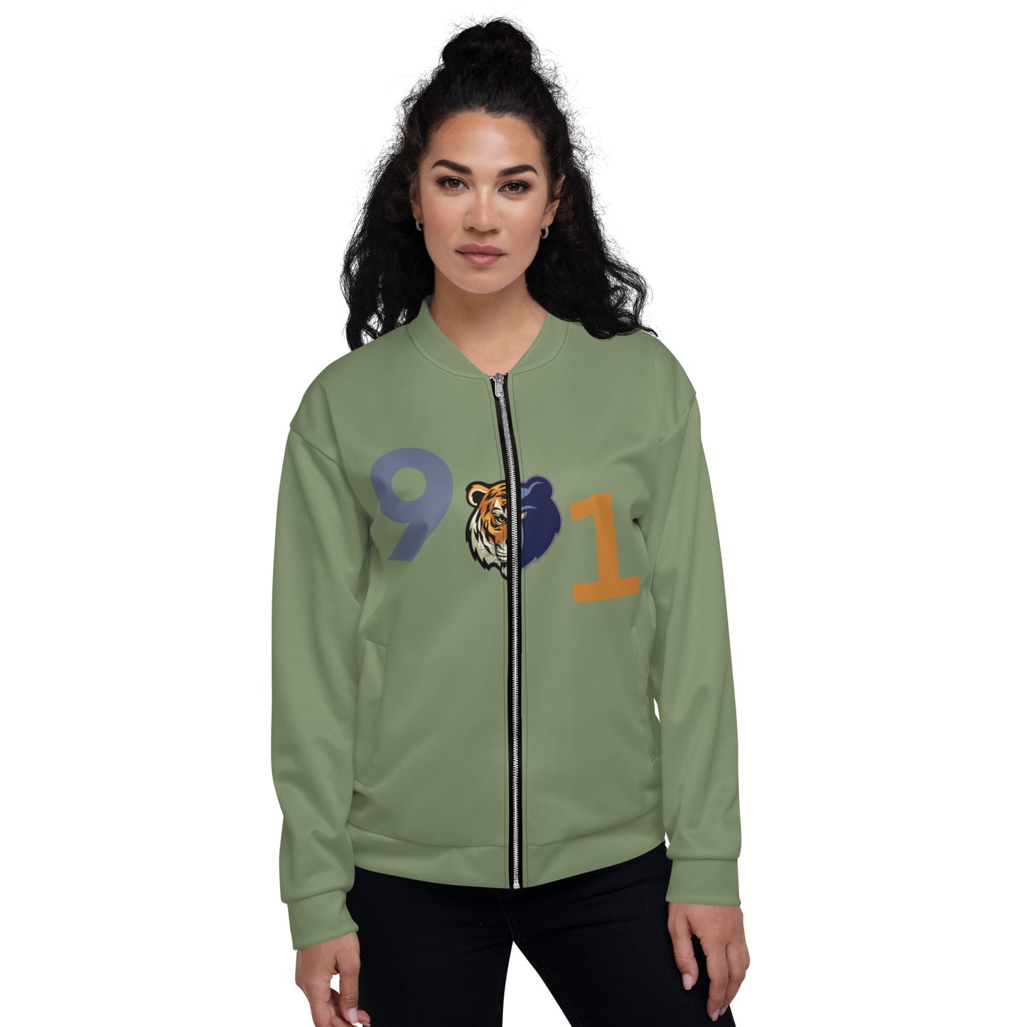 Rep Yo City Camouflage Green (Memphis) 901 Unisex Bomber Jacket