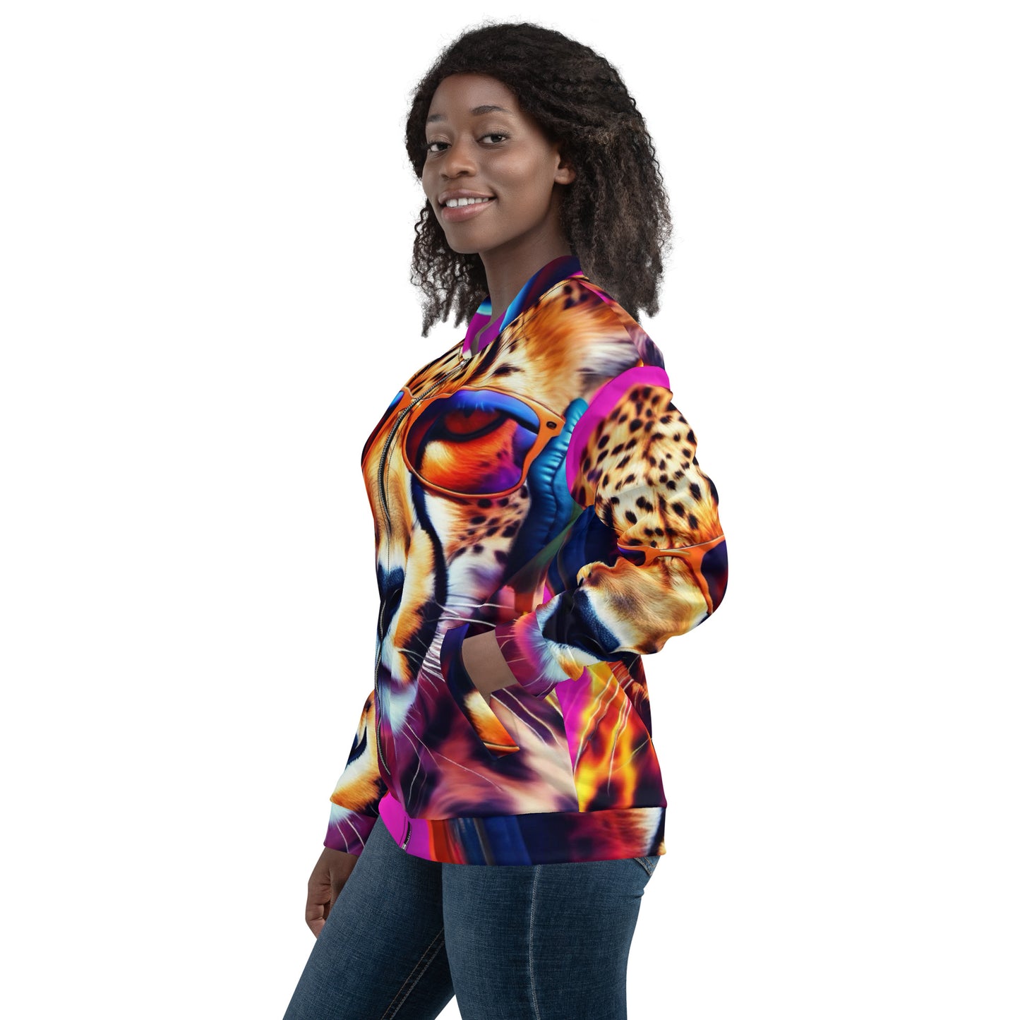 The Urban Cheetah Collection Unisex Bomber Jacket