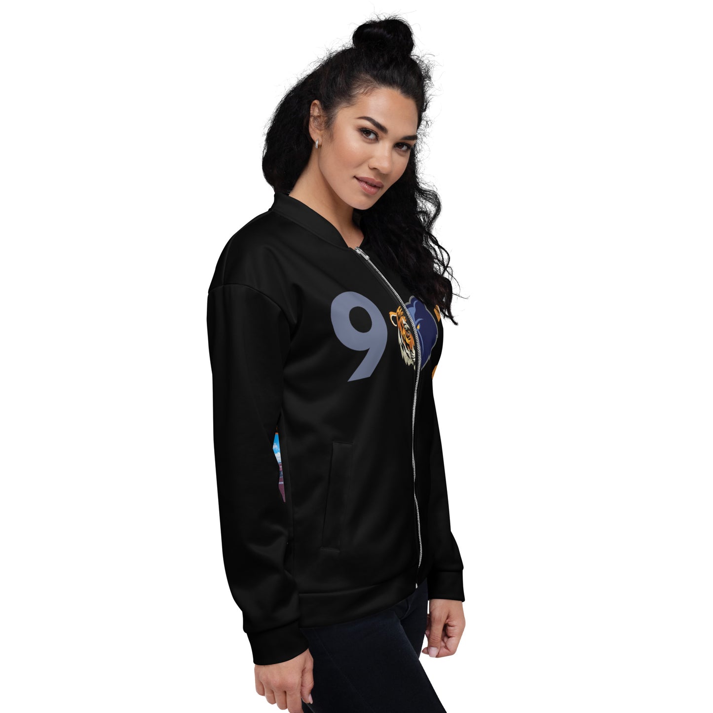 The Rep Yo City Collection Memphis (901) Black Unisex Bomber Jacket