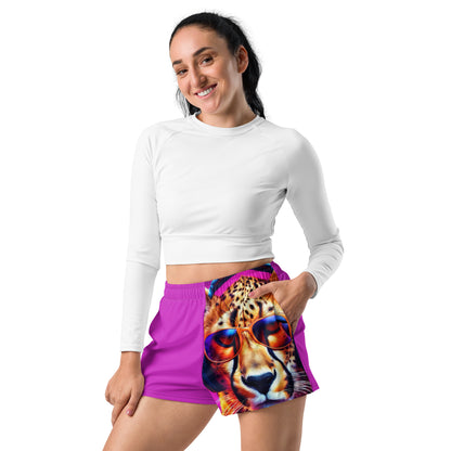 The Urban Cheetah Collection Women’s Recycled Athletic Shorts