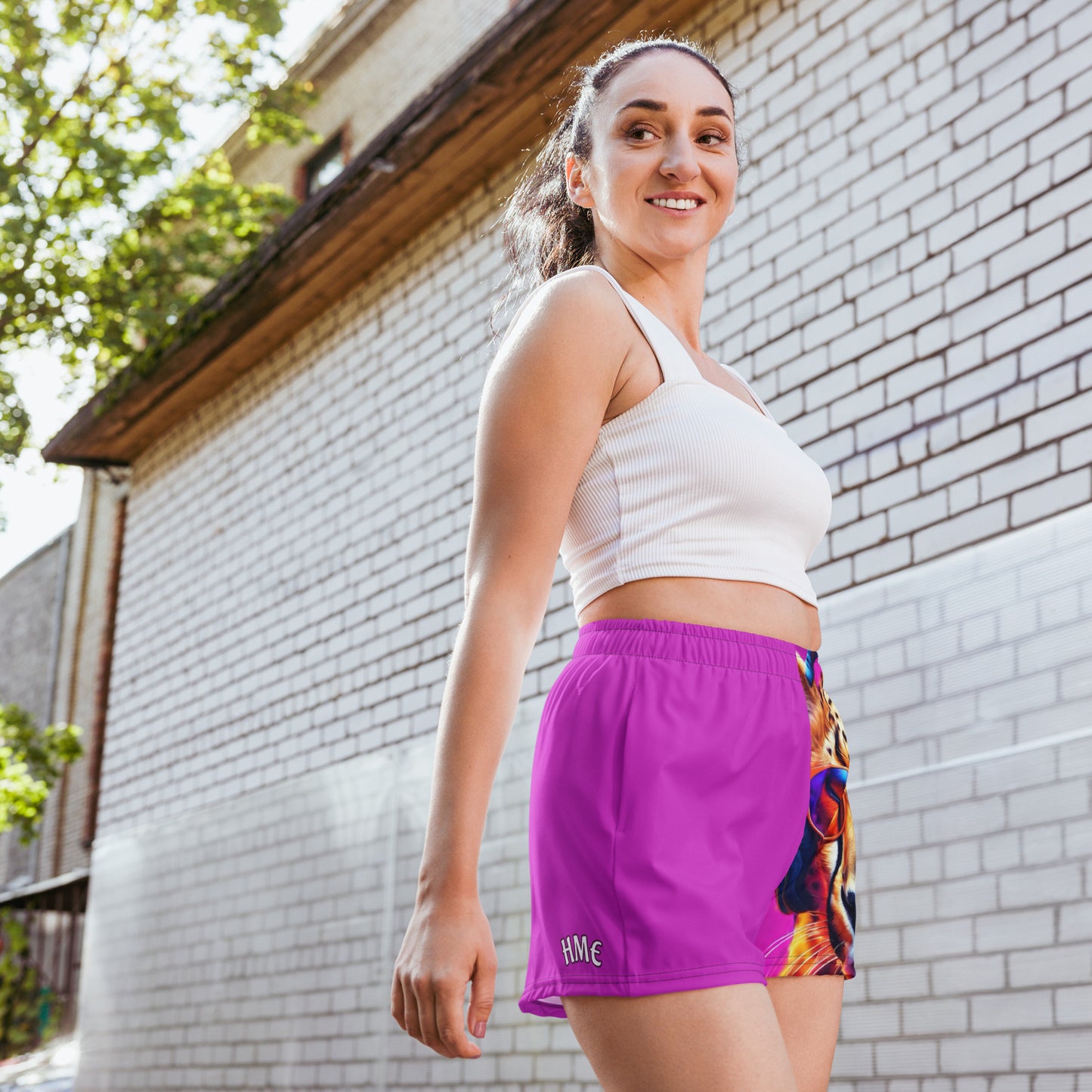 The Urban Cheetah Collection Women’s Recycled Athletic Shorts