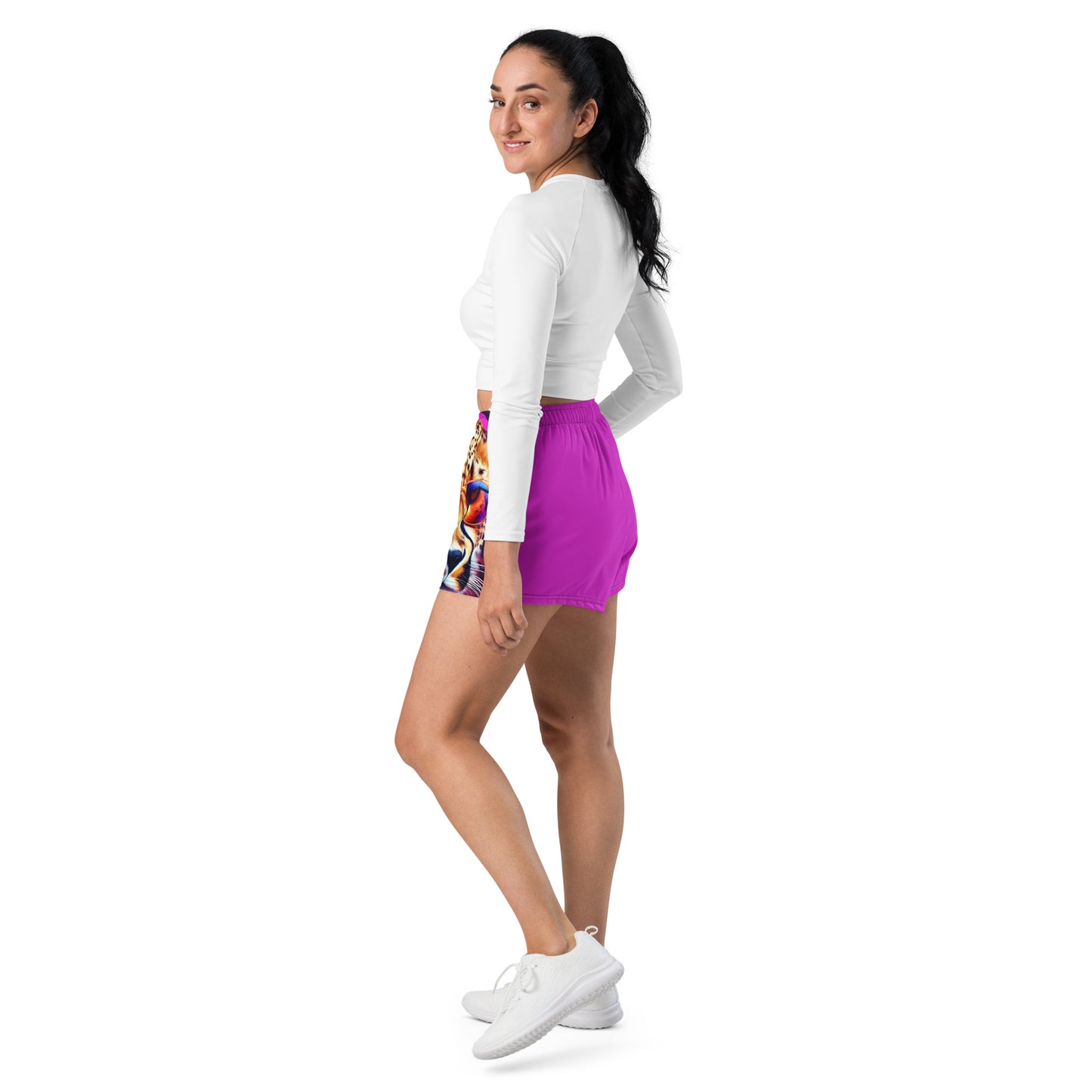 The Urban Cheetah Collection Women’s Recycled Athletic Shorts