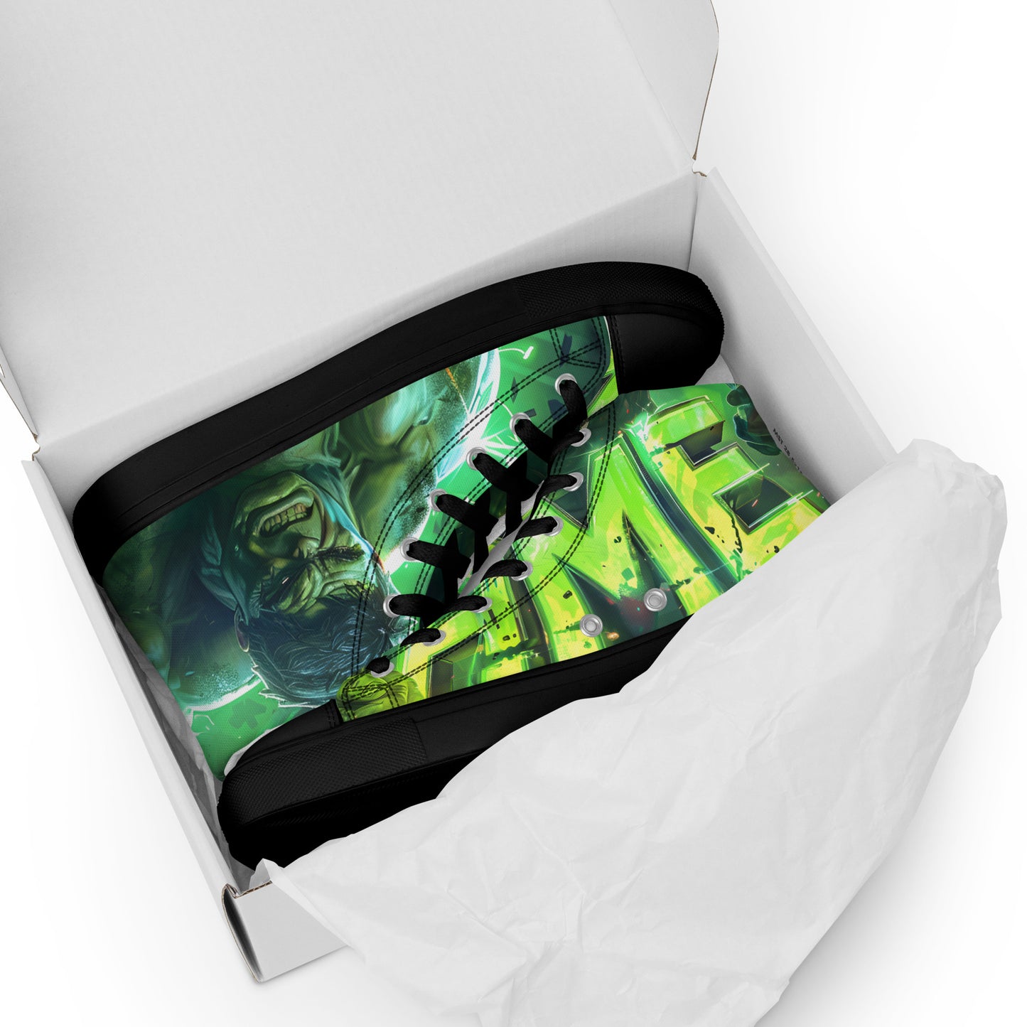 HME The Hulk Men’s high top canvas shoes