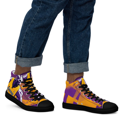 HME Kobe Design Men’s high top canvas shoes