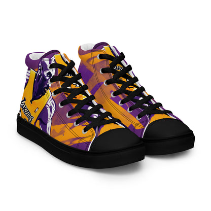 HME Kobe Design Men’s high top canvas shoes