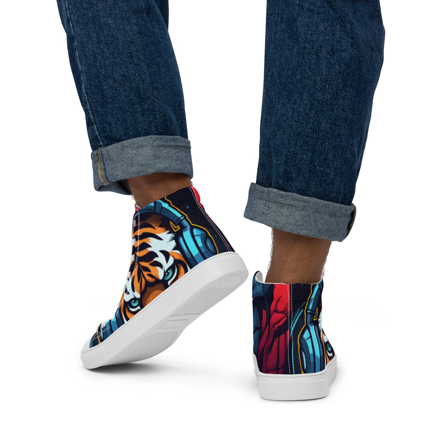 The Urban Tiger Men’s high top canvas shoes