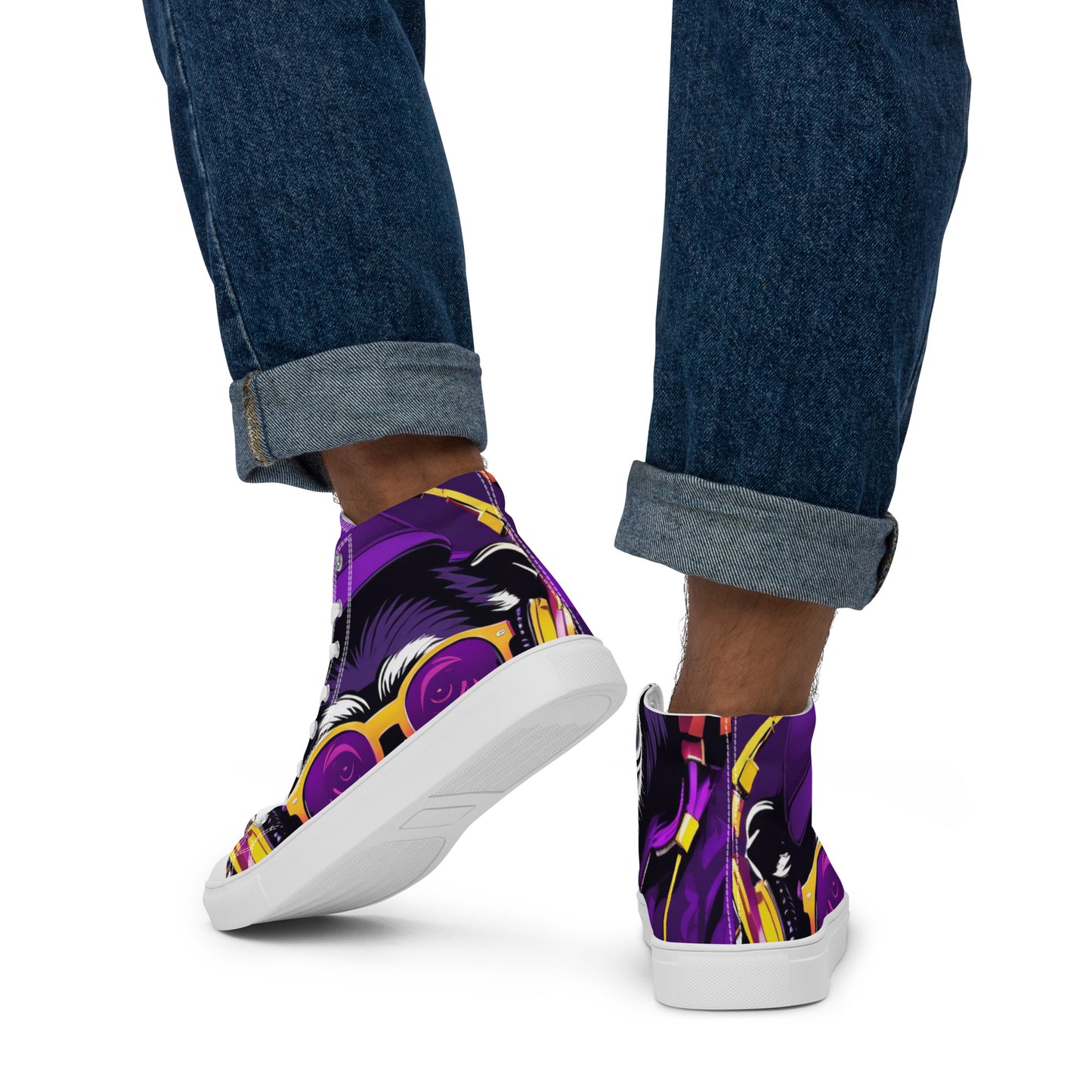 The Urban Monkey Men’s high top canvas shoes