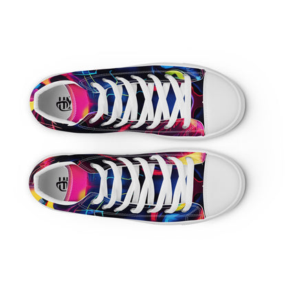 The Urban Panther Collection Men’s high top canvas shoes