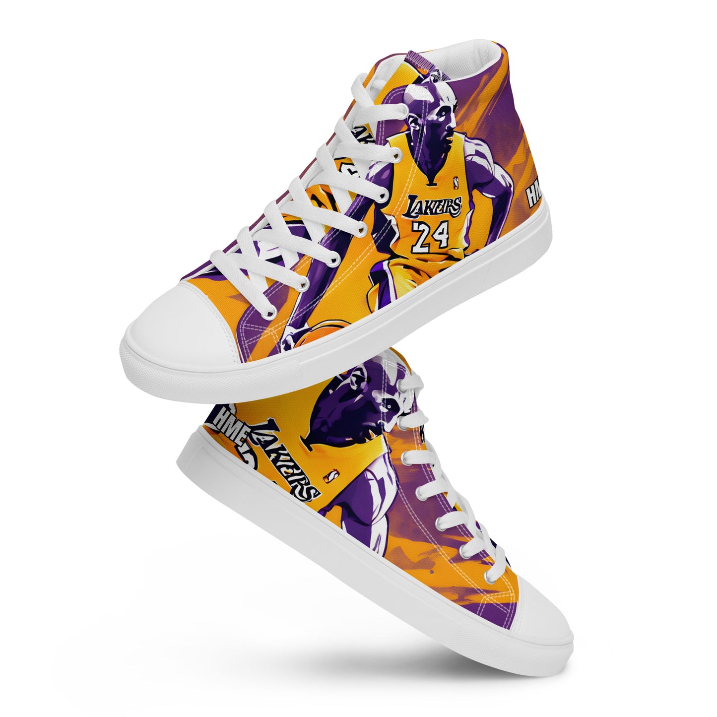 HME Kobe Design Men’s high top canvas shoes