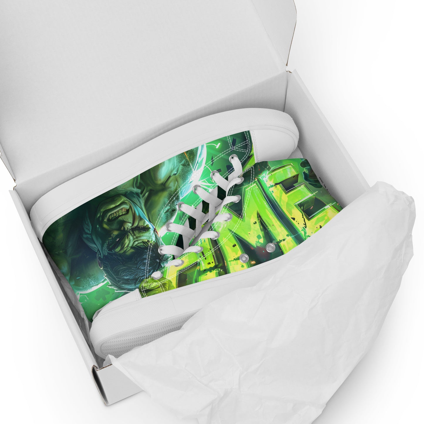 HME The Hulk Men’s high top canvas shoes