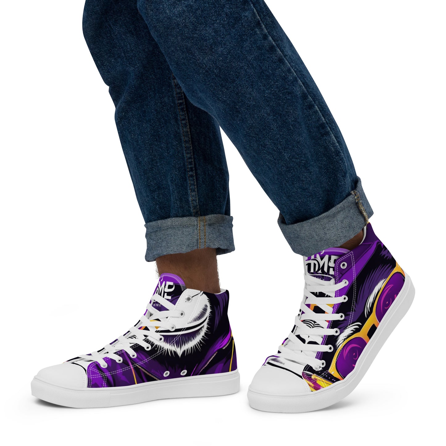 The Urban Monkey Men’s high top canvas shoes