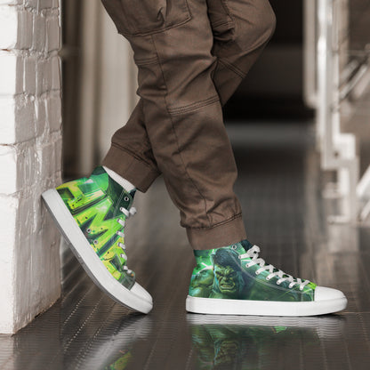 HME The Hulk Men’s high top canvas shoes