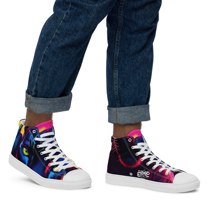 The Urban Panther Collection Men’s high top canvas shoes