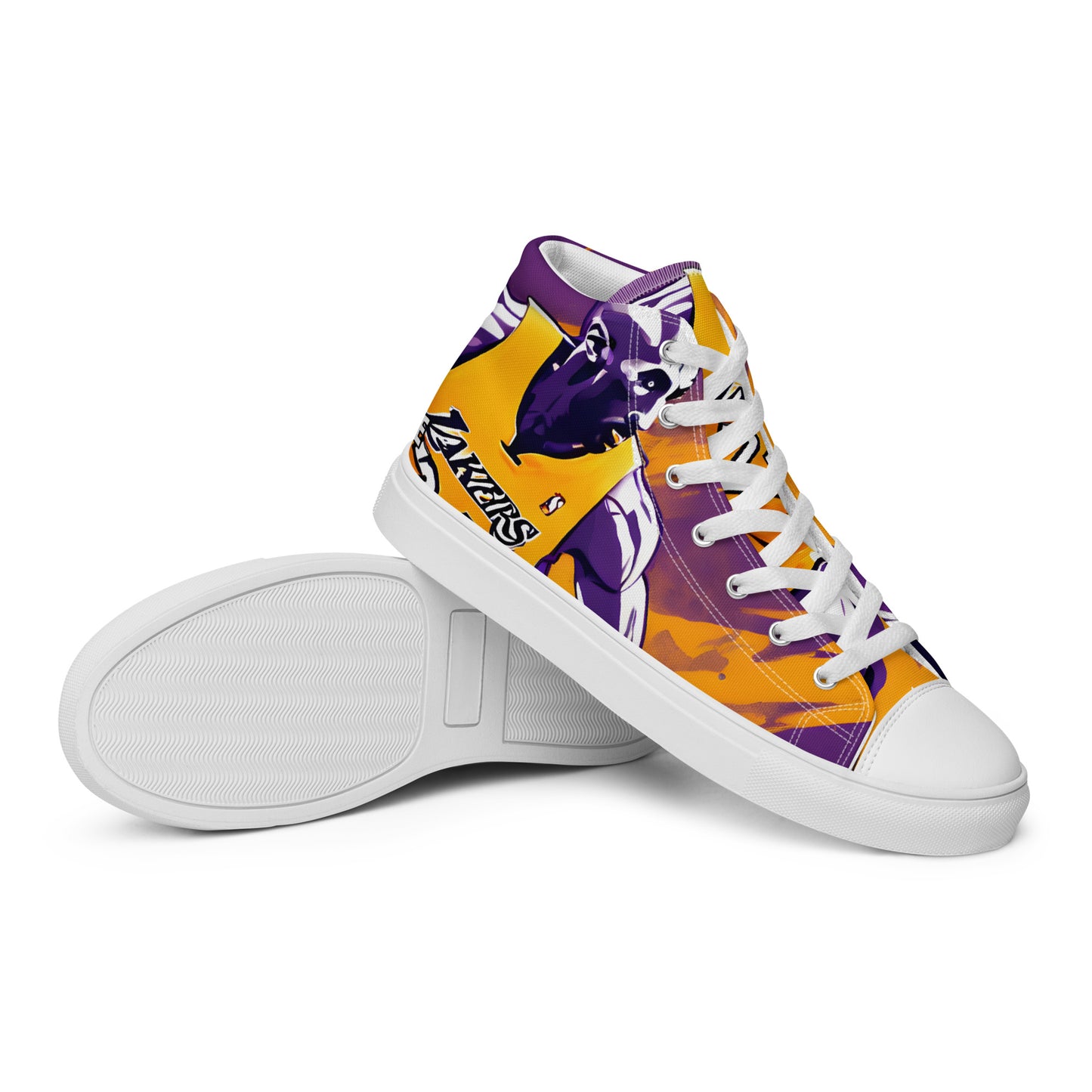 HME Kobe Design Men’s high top canvas shoes