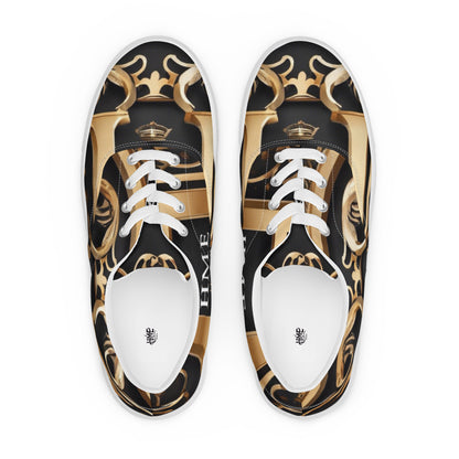 The Lou Collection Men’s lace-up canvas shoes (White)Logo