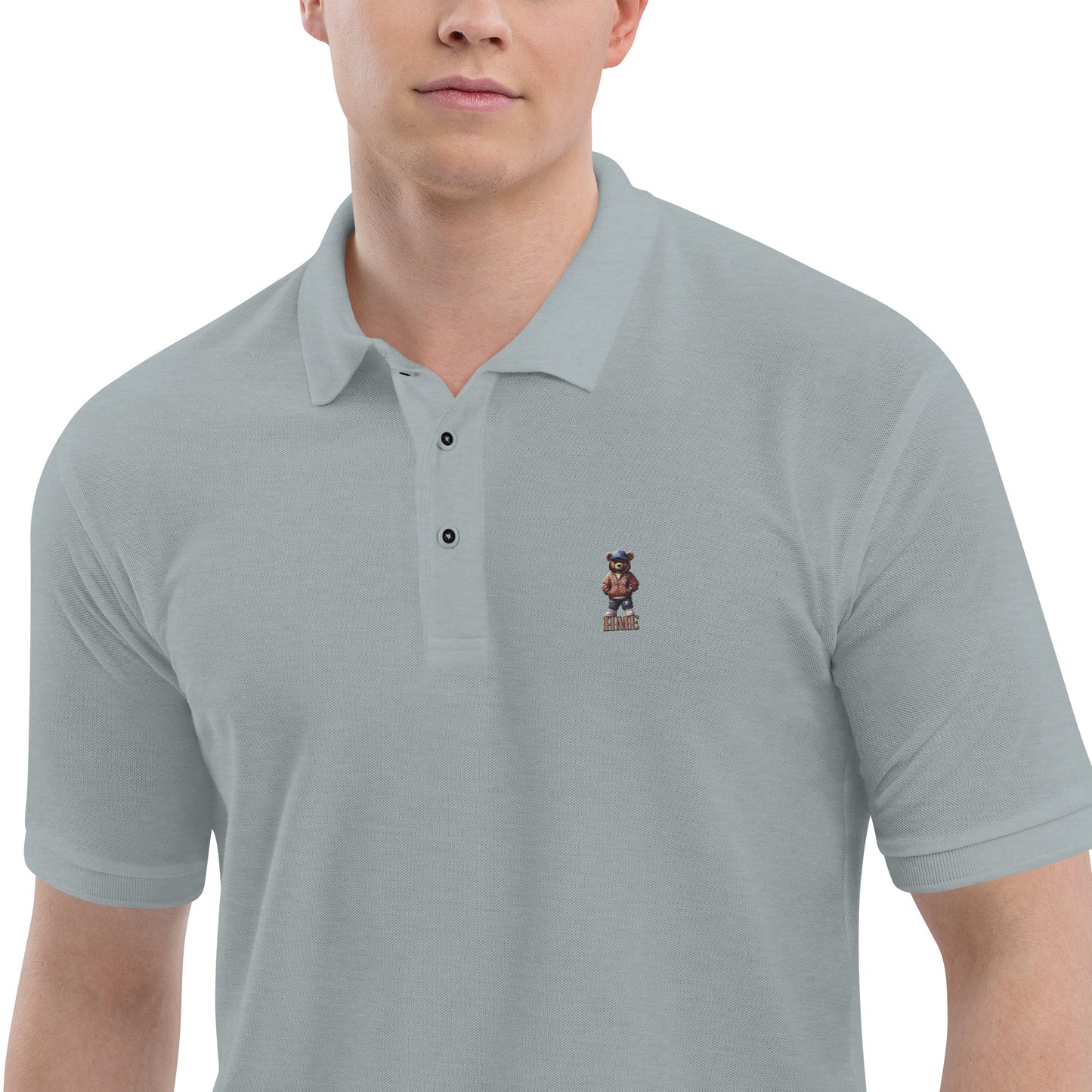 HME Bear Logo Collection Men's Premium Polo