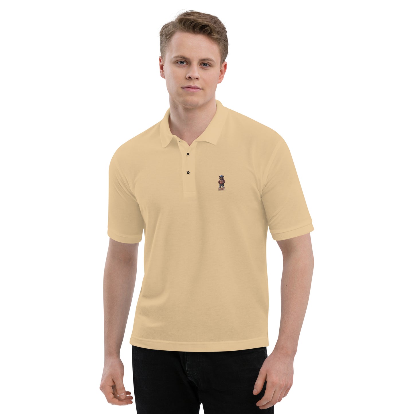 HME Bear Logo Collection Men's Premium Polo