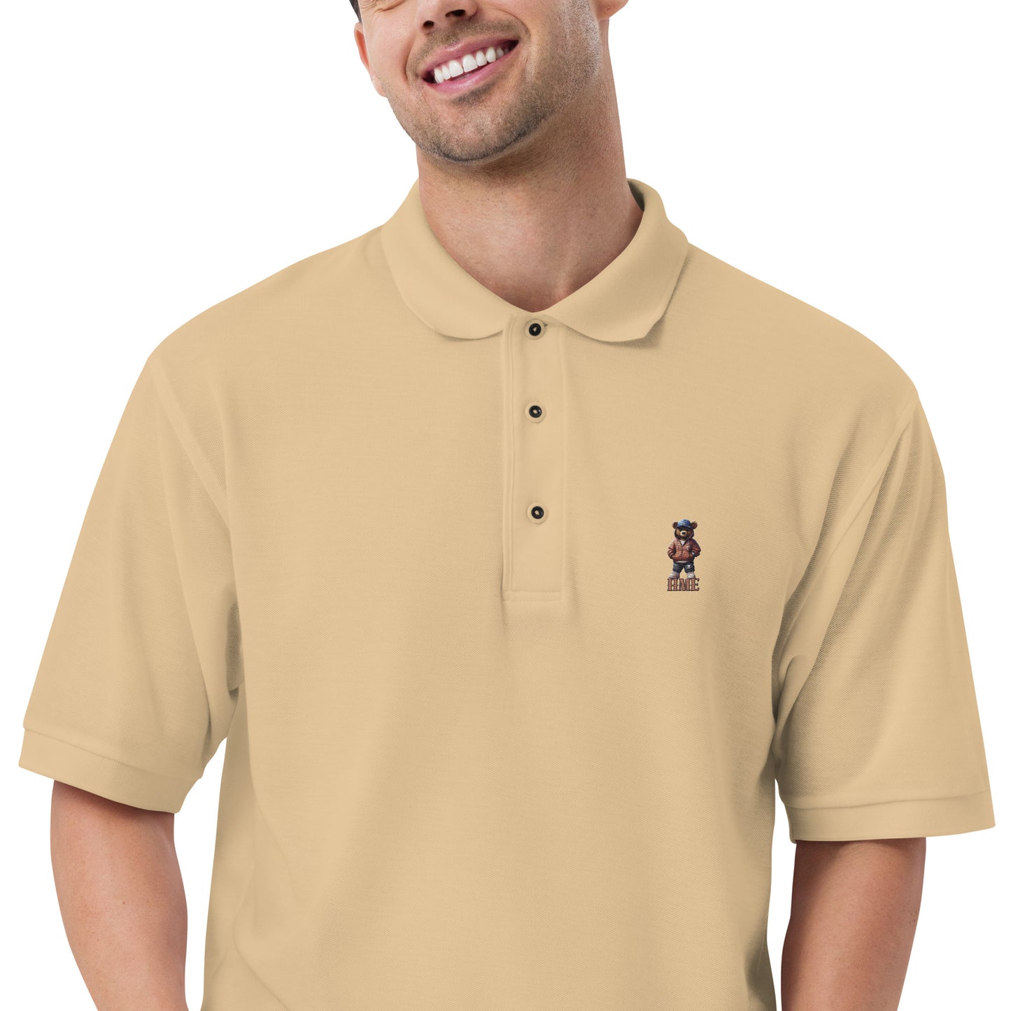 HME Bear Logo Collection Men's Premium Polo