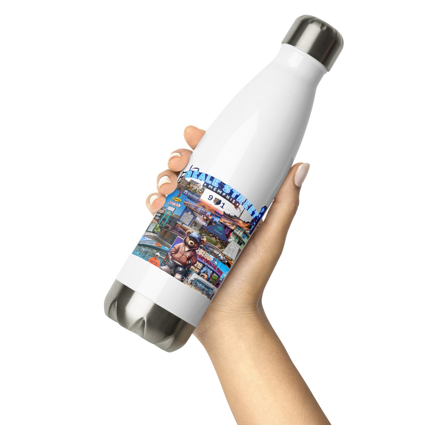 The Rep Yo City Collection Memphis (901) Stainless steel water bottle