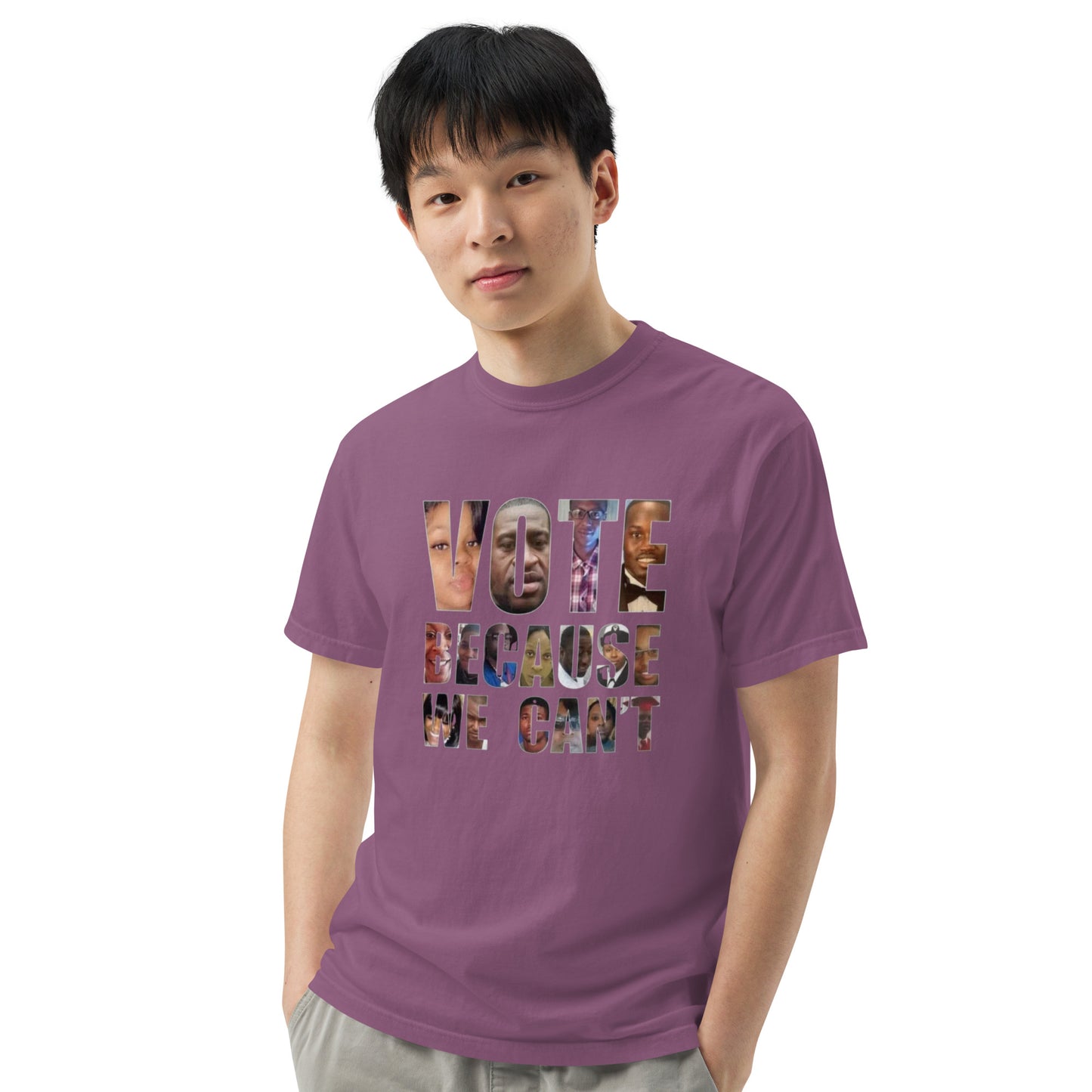 HME Vote Because We Can't Unisex garment-dyed heavyweight t-shirt