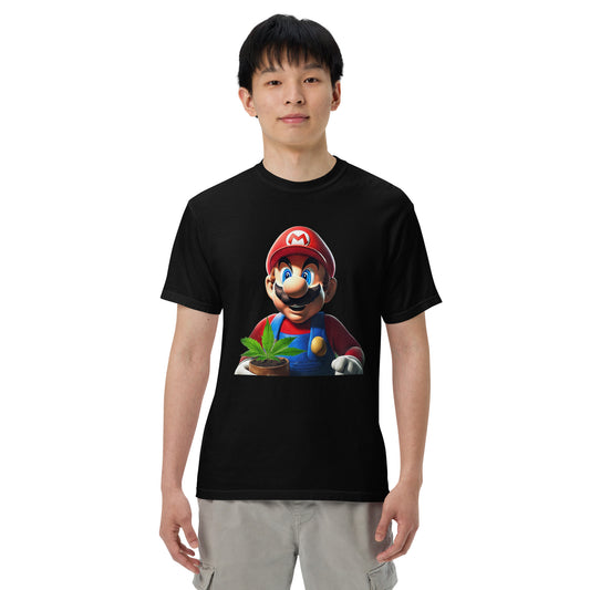 The 420 Collection Mario Unisex garment-dyed heavyweight t-shirt