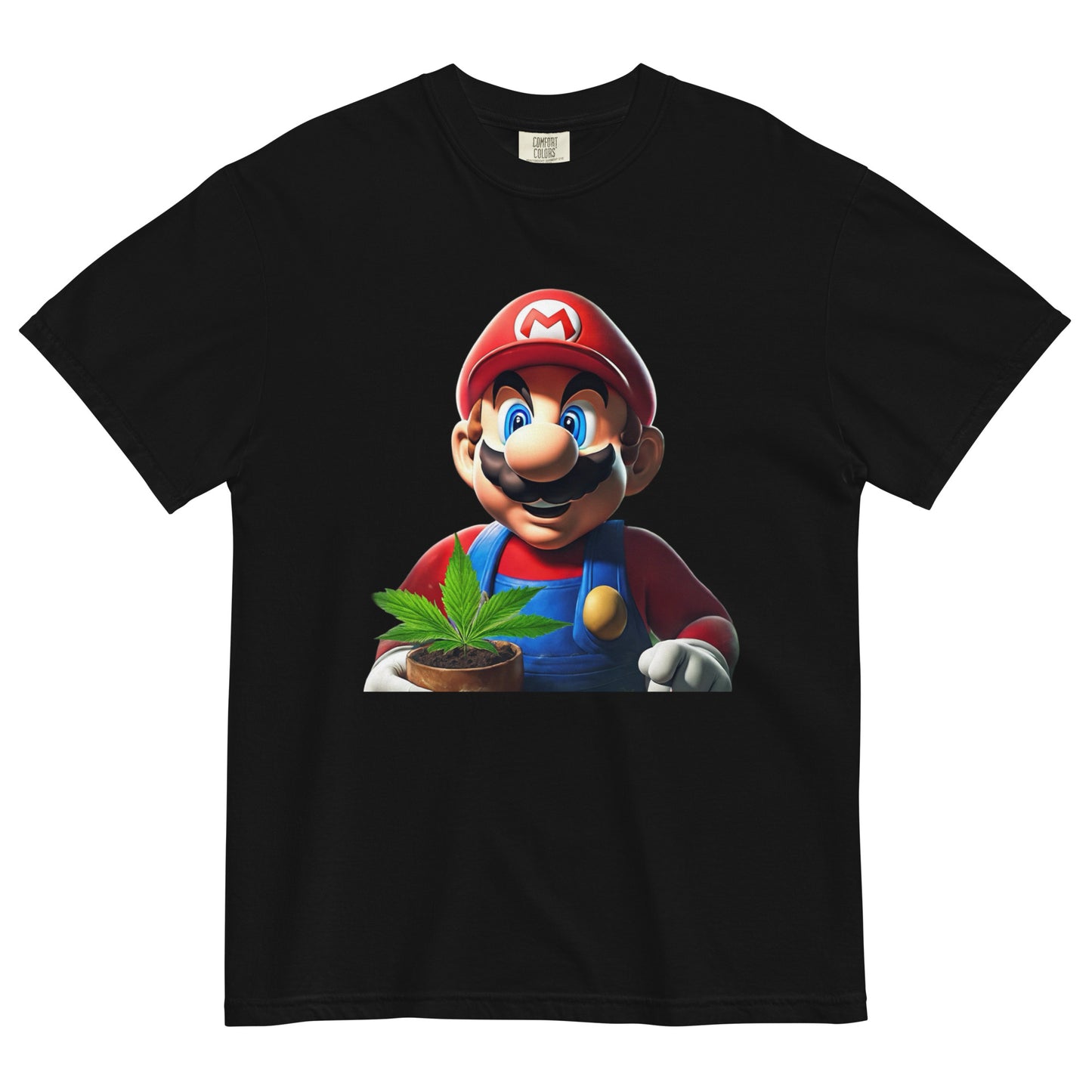 The 420 Collection Mario Unisex garment-dyed heavyweight t-shirt